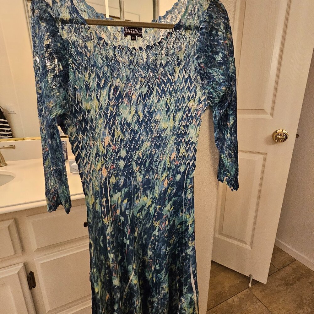 Barcelino midi ilusion floral dress